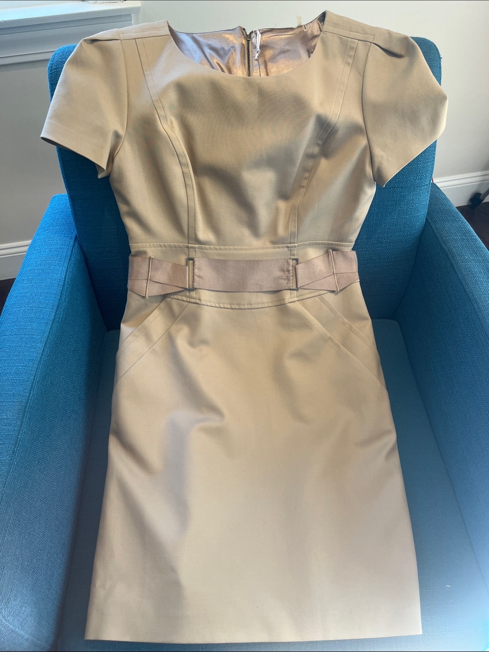 Tahari Cap-Sleeve Sheath Dress
